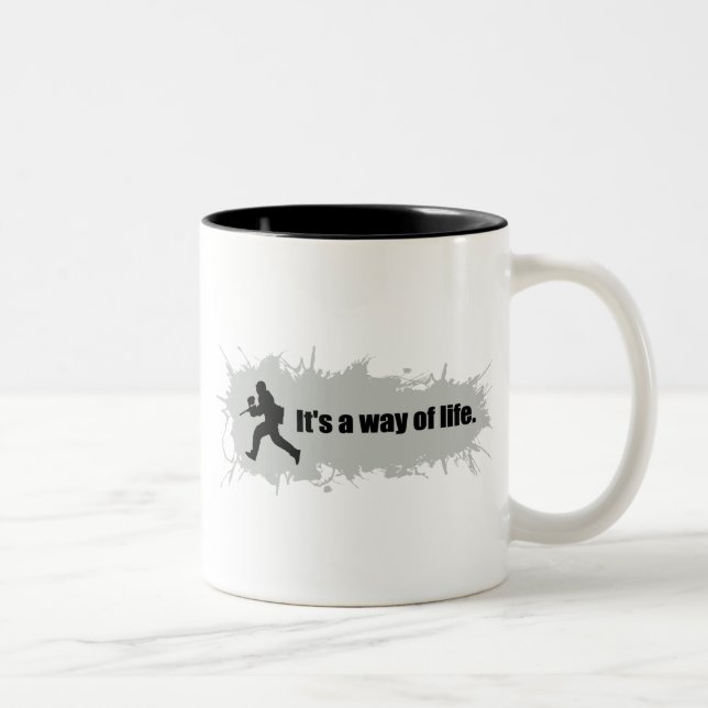 Paintball is a Way of Life Two-Tone Coffee Mug (Right)