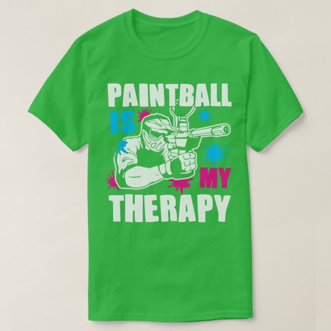 Paintball is my thPaintball is my therapy T-Shirt (Design Front)