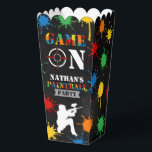 Paintball Kids Birthday Party Favor Boxes<br><div class="desc">Send guests home with a blast! This fun paintball-themed favor box features bold paint splatter graphics and can be personalized with your child’s name and age. Perfect for holding small treats, toys, or party goodies at any boys, kids or teen birthday party. A fun and colorful way to wrap up...</div>