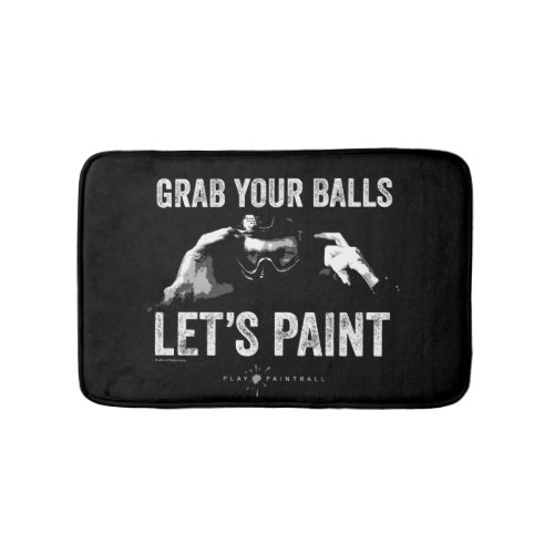 Paintball Lets Paint Bathroom Mat