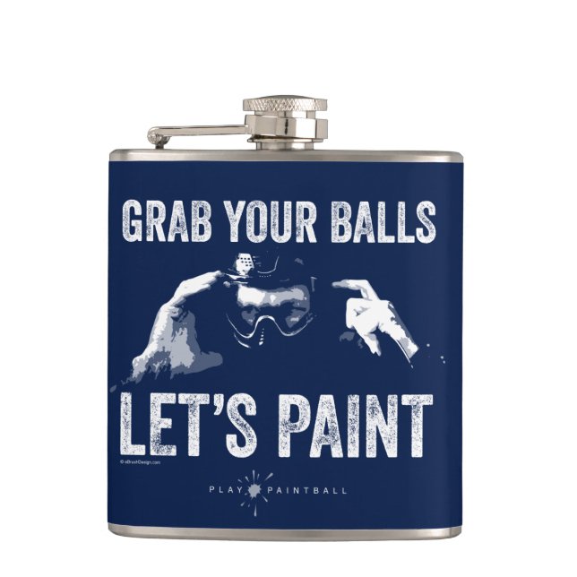 Paintball Let’s Paint Flask (Front)