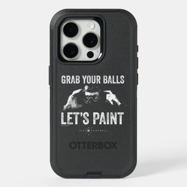 Paintball Let’s Paint iPhone 15 Pro Case (Back)