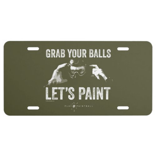 Paintball Lets Paint License Plate