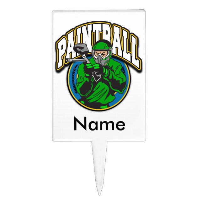 Paintball Logo Cake Topper (Front)