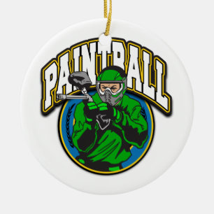 Paintball Logo Ceramic Ornament