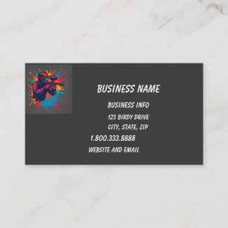 Paintball Logo Game Player Pop Art Graphic  Business Card