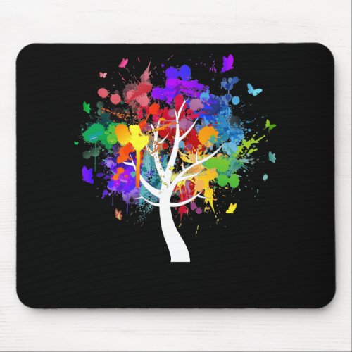 Paintball Multi_color Color Splat Art Mouse Pad