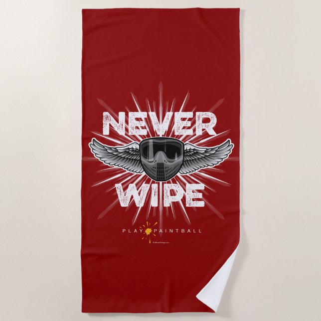 Paintball Never Wipe Beach Towel (Front)