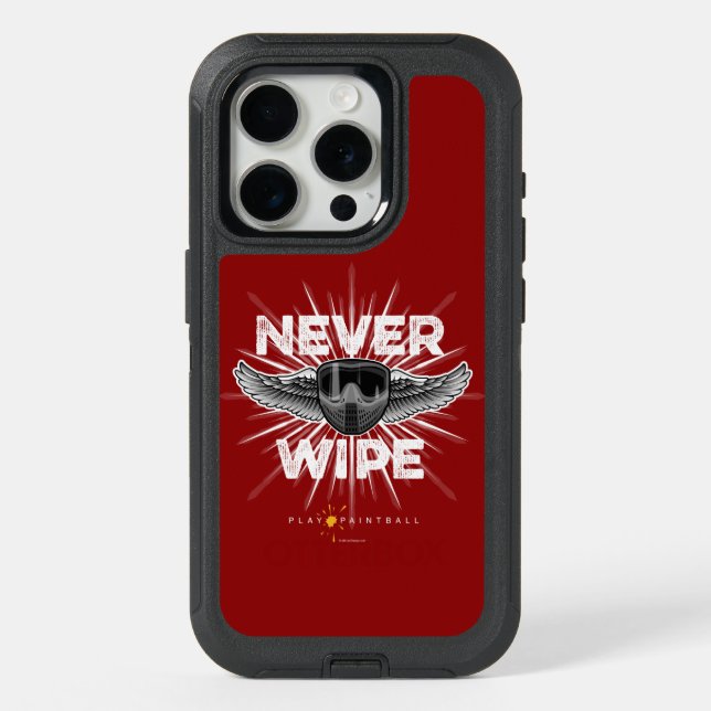 Paintball Never Wipe iPhone 15 Pro Case (Back)