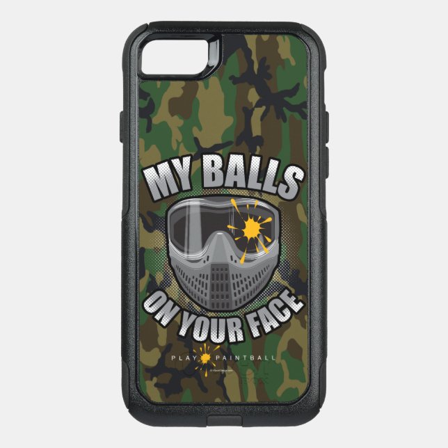 Paintball On Your Face (camo) Otterbox iPhone Case (Back)