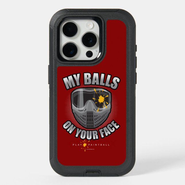 Paintball On Your Face iPhone 15 Pro Case (Back)
