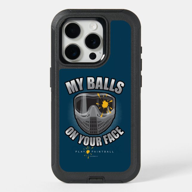 Paintball On Your Face iPhone 15 Pro Case (Back)