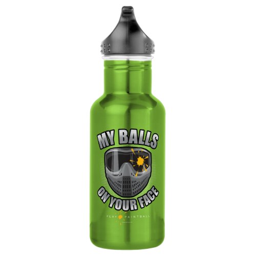 Paintball On Your Face Stainless Steel Water Bottle