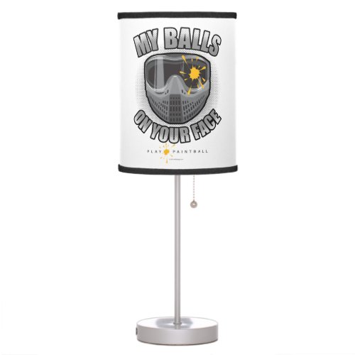 Paintball On Your Face Table Lamp
