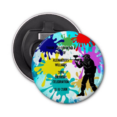 Paintball Party Bottle Opener
