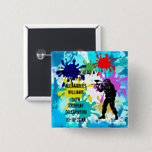Paintball Party Button