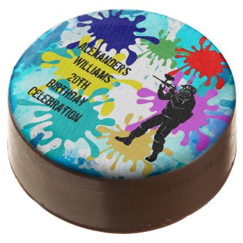 Paintball Party Chocolate Covered Oreo by shm_graphics at Zazzle