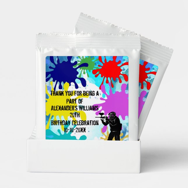 Paintball Party   Lemonade Drink Mix (Pair)
