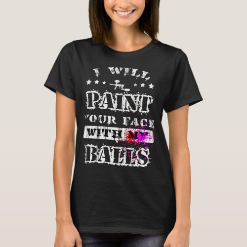 Paintball Player Airsoft Paintballing Game T_Shirt