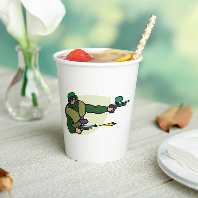 Paintball Player with Dual Markers Action Sports  Paper Cups (Creator Uploaded)