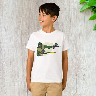 Paintball Player with Dual Markers Action Sports T-Shirt