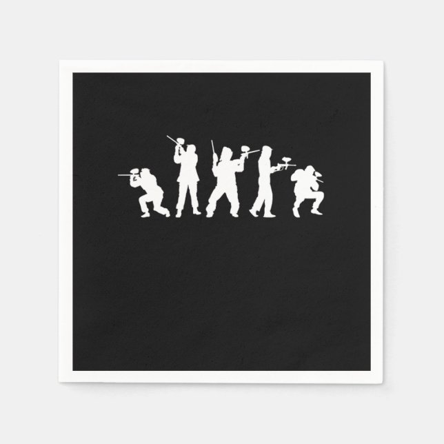 Paintball Players Paintball Marker Paintball Gun G Napkins (Front)