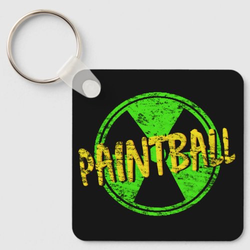 Paintball Radioactive Keychain