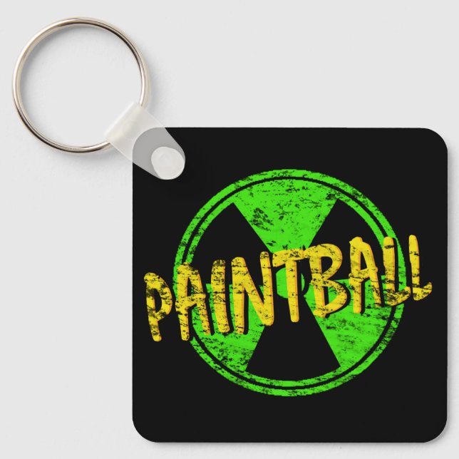 Paintball Radioactive Keychain (Front)