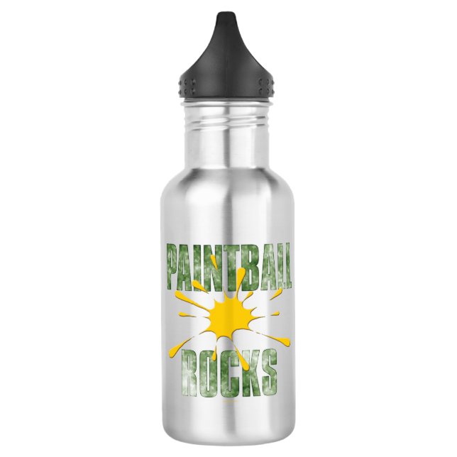 Paintball Rocks Water Bottle (Left)