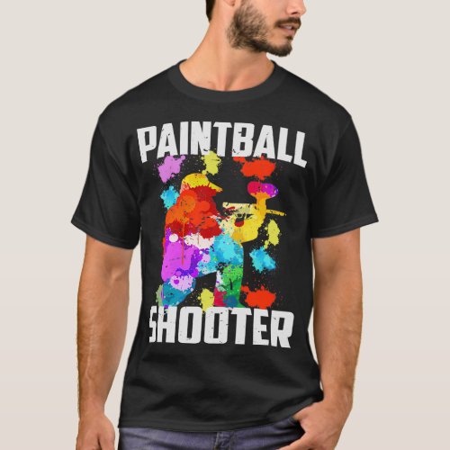 Paintball Shooter Tactical Shooting Sport T_Shirt
