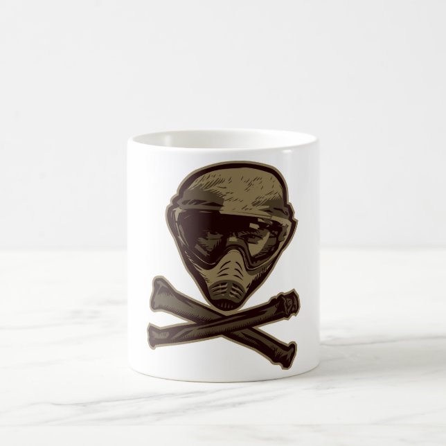Paintball Skull Coffee Mug (Center)