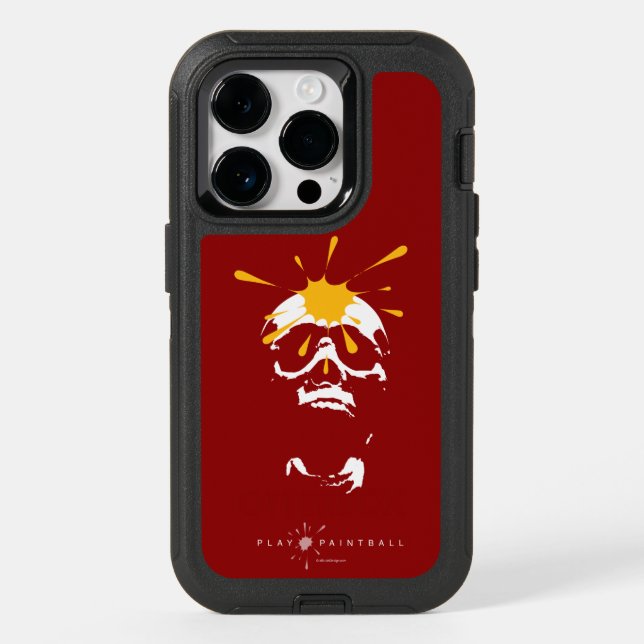 Paintball Skull Otterbox iPhone Case (Back)