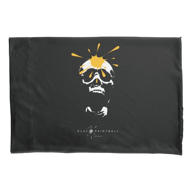 Paintball Skull Pillow Case (Front)