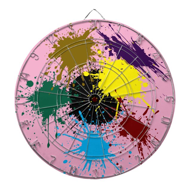 Paintball Splats  Dart Board (Front)