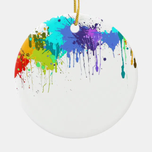 paintball splatter matters ceramic ornament Zazzle