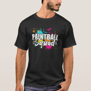 Paintball Squad Matching Birthday Party Family Tea T-Shirt