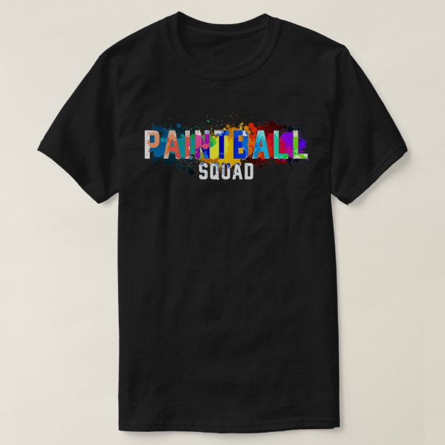 Paintball Squad Splatter T-Shirt (Design Front)