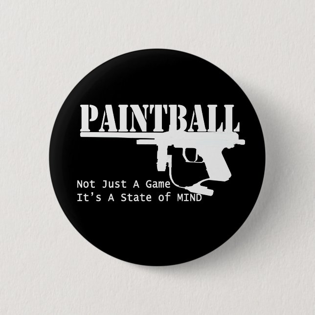 Paintball State of Mind Pinback Button (Front)