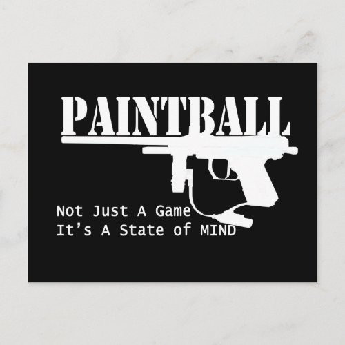 Paintball State of Mind Postcard