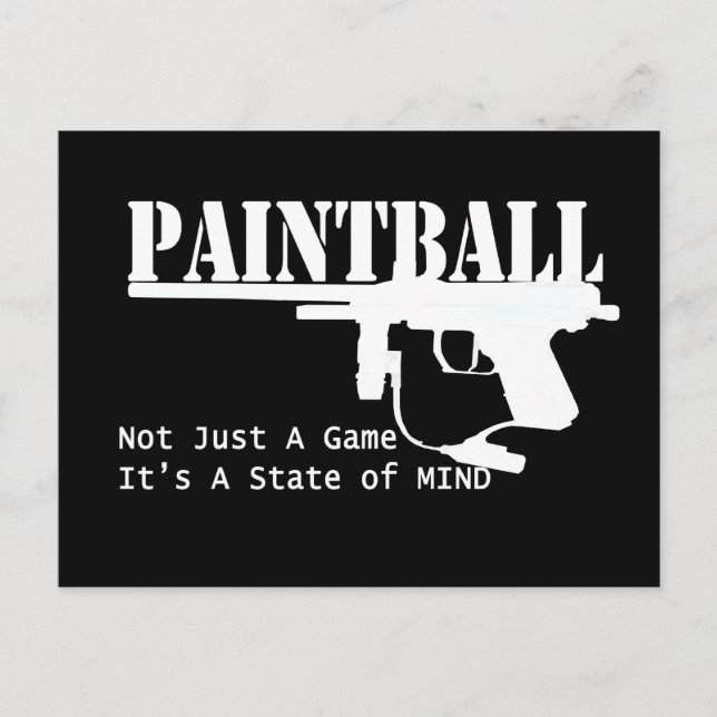 Paintball State of Mind Postcard (Front)