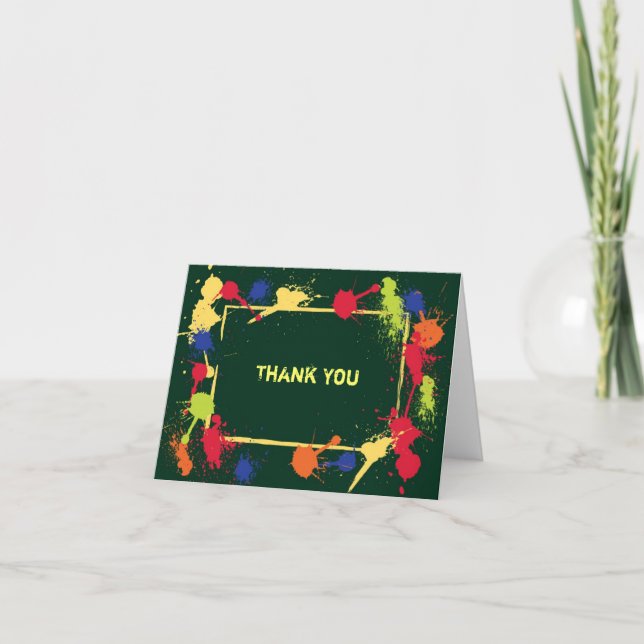 Paintball Thank You Card (Front)