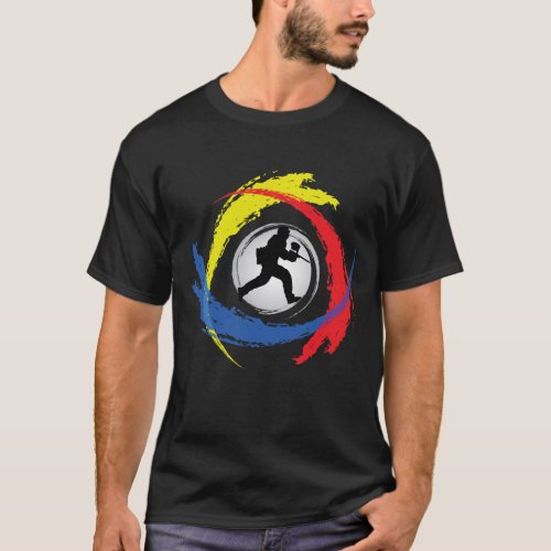 Paintball Tricolor Emblem T_Shirt