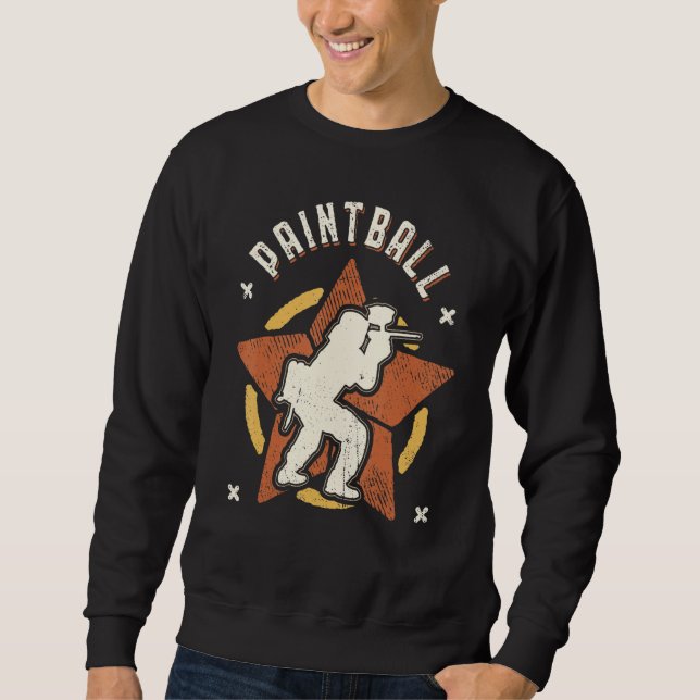 Paintball Vintage Retro Classic Sweatshirt (Front)