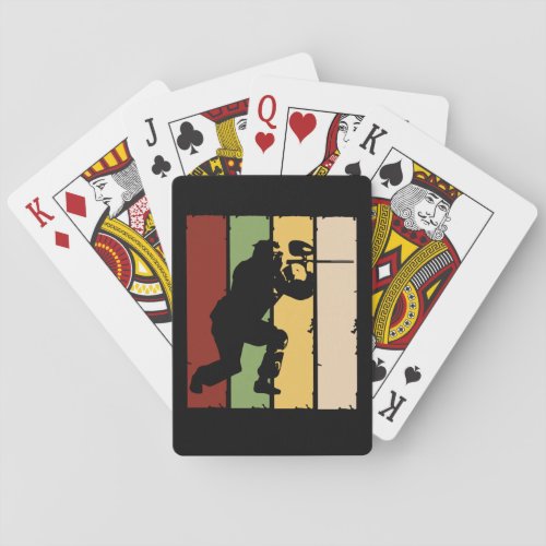 Paintballer Vintage Sport Airsoft Team Paintball Playing Cards