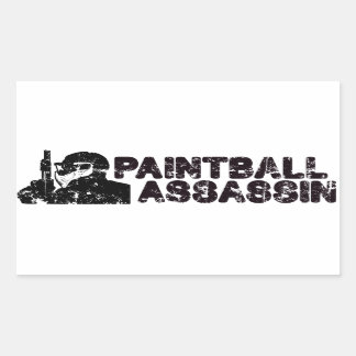 Paintballing Assassin Rectangular Sticker