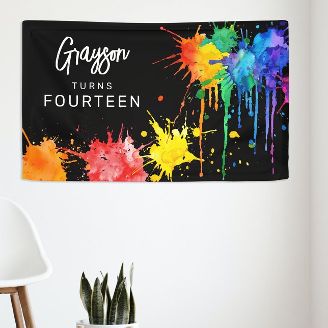 Paintballing Birthday Party Banner (Creator Uploaded)