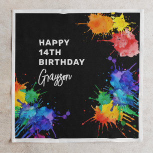 Paintballing Birthday Party Napkins