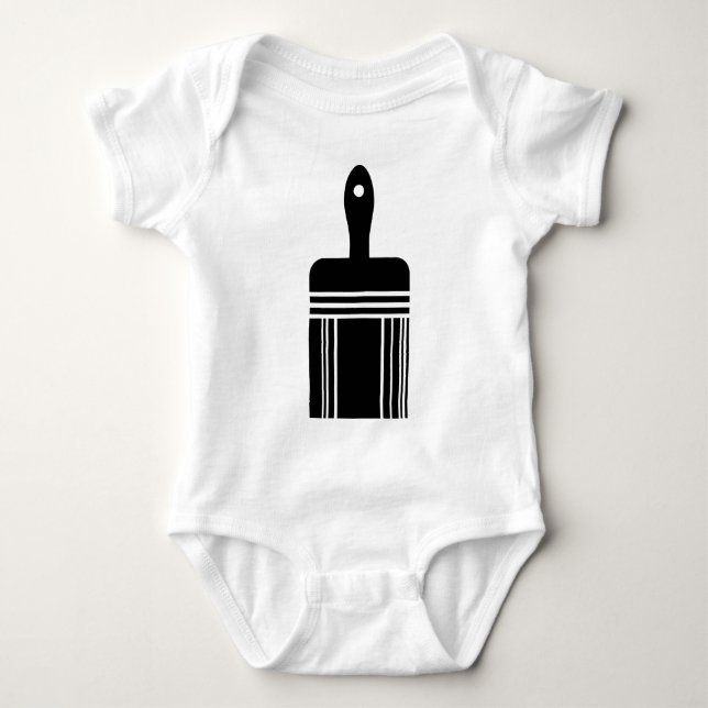 Paintbrush 02 baby bodysuit (Front)