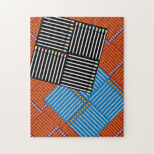 Paintbrush Crosshatch Jigsaw Puzzle