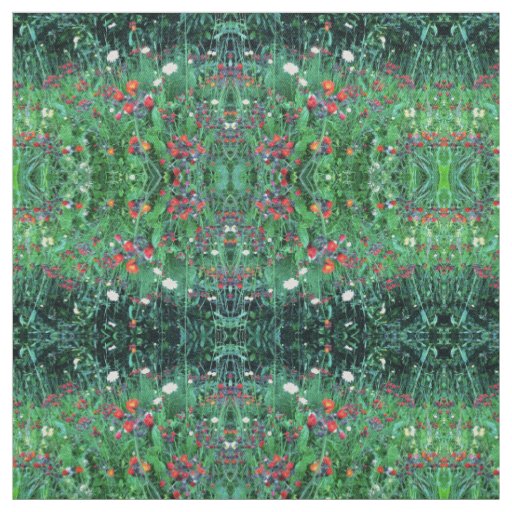 Paintbrush Flowers Fabric